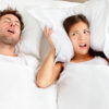 man snoring keeping his partner awake